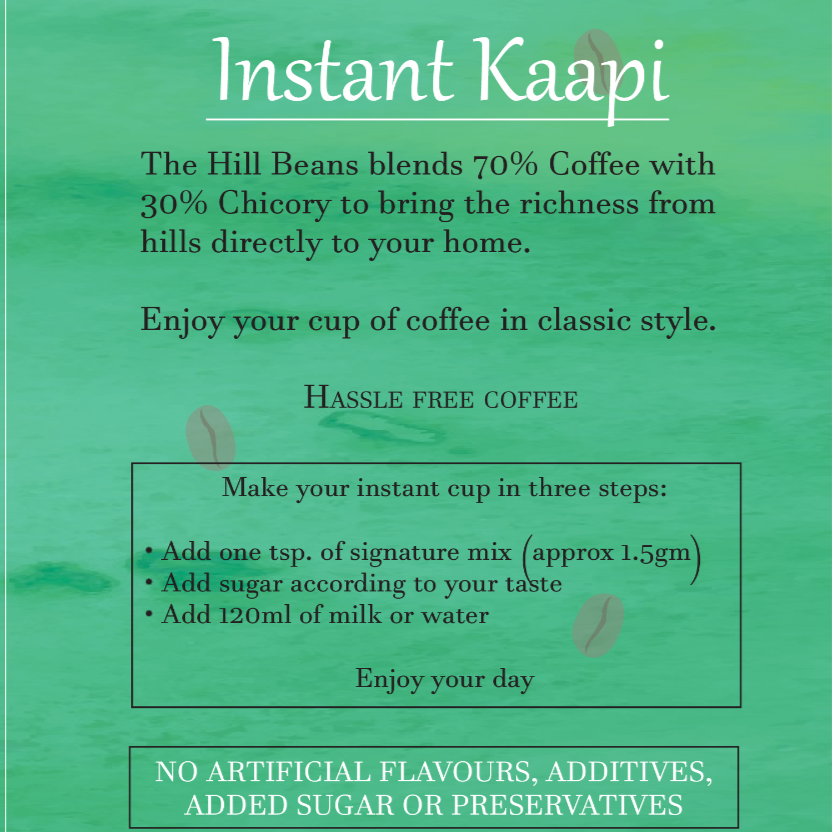 The Hill Beans Kaapi (Instant Filter Coffee)