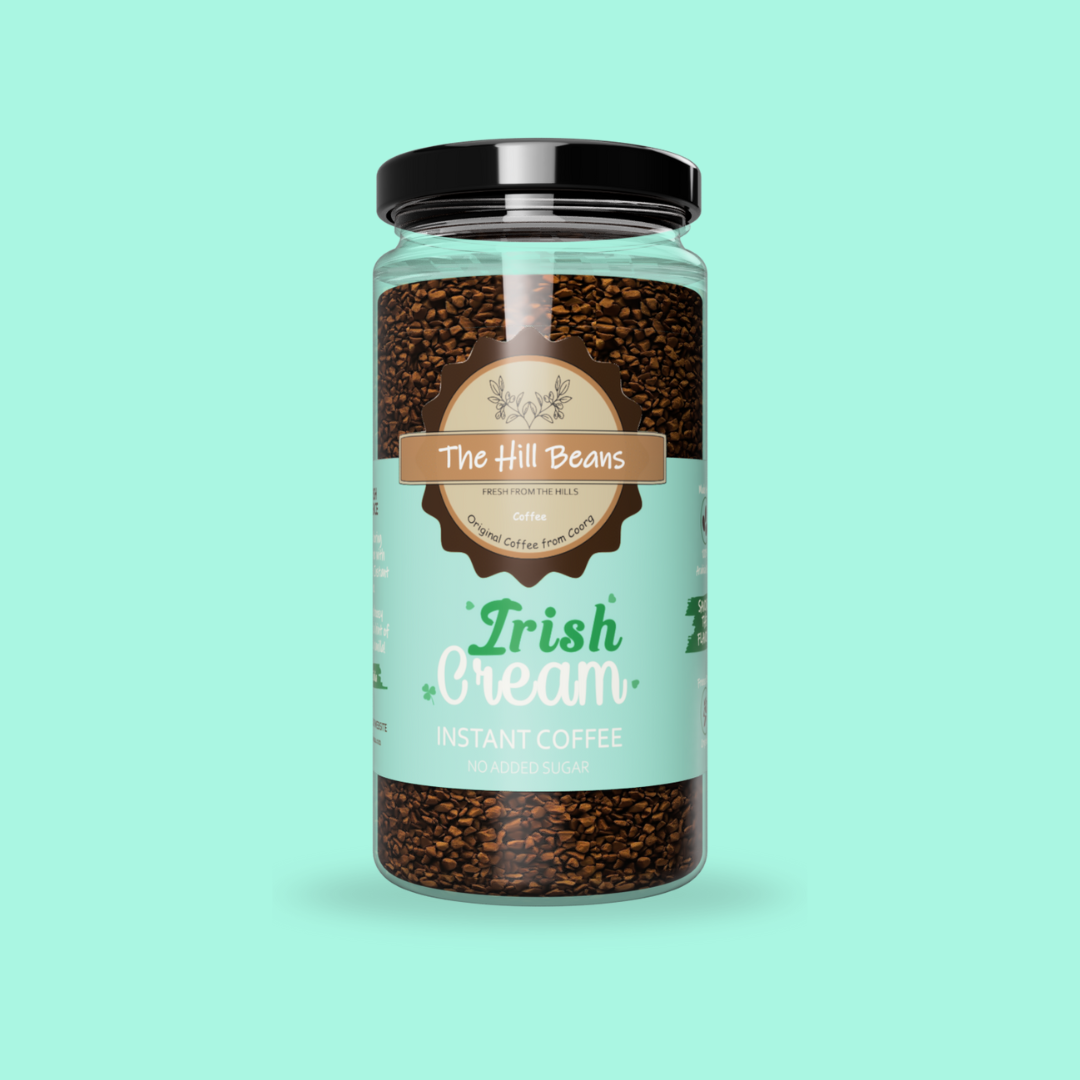 Belgian Chocolate & Irish Cream Instant Coffee Powder - Pack of 2 (100gm Jars)