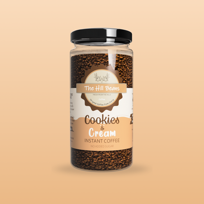 Belgian Chocolate, Irish Cream, Cookies & Cream Instant Coffee Powder - Pack of 3 (100gm Jars)