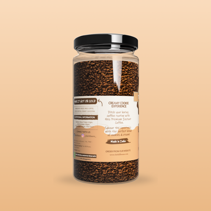 Belgian Chocolate, Irish Cream, Cookies & Cream Instant Coffee Powder - Pack of 3 (100gm Jars)